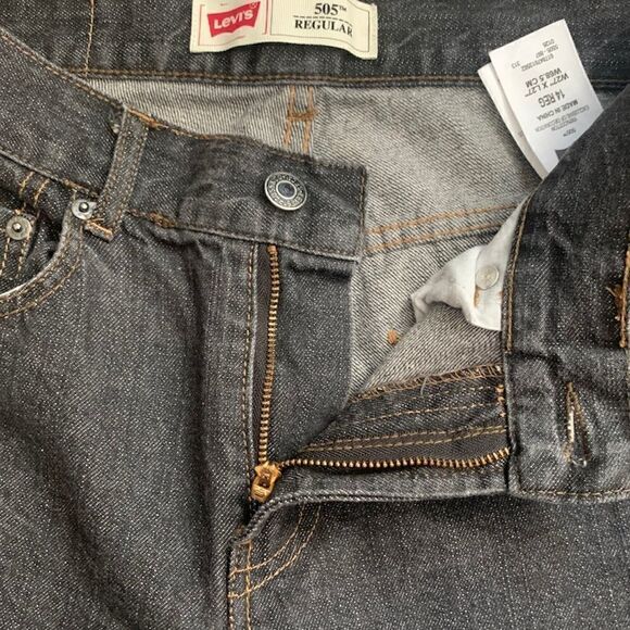 Levi’s 505 Gray Wash Red Tab Jeans Size 14R/27 - Picture 4 of 11